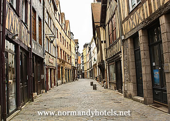 Old centre of city in Rouen