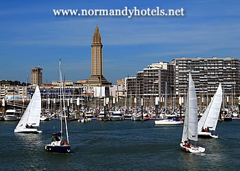 The harbour and city of Le Havre